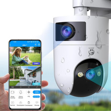 5G 2.4G Dual Wifi Security Camera Outdoor 2K Dual Lens Home Surveillance IP Cam