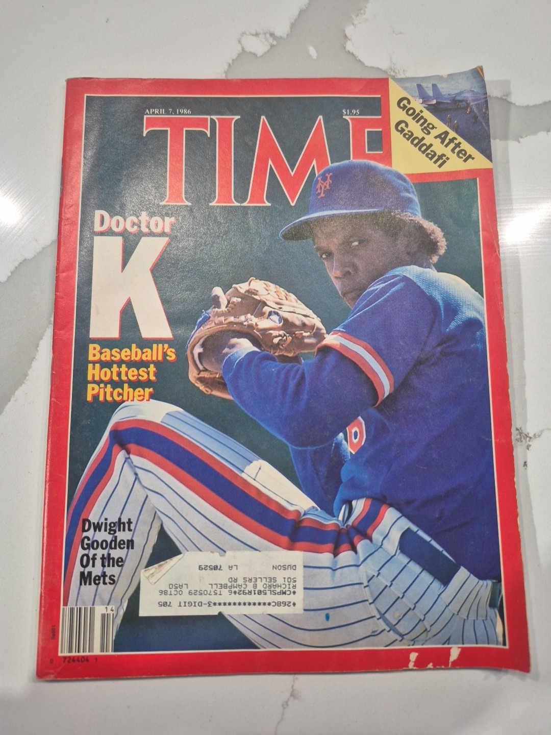 Time Magazine April 7, 1986 Dwight Gooden Cover Mets Doctor K Baseball