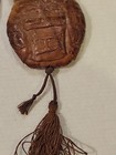 Antique Chinese Large Carved Boxwood Girl Child Ojime Bead Netsuke  — photo 6