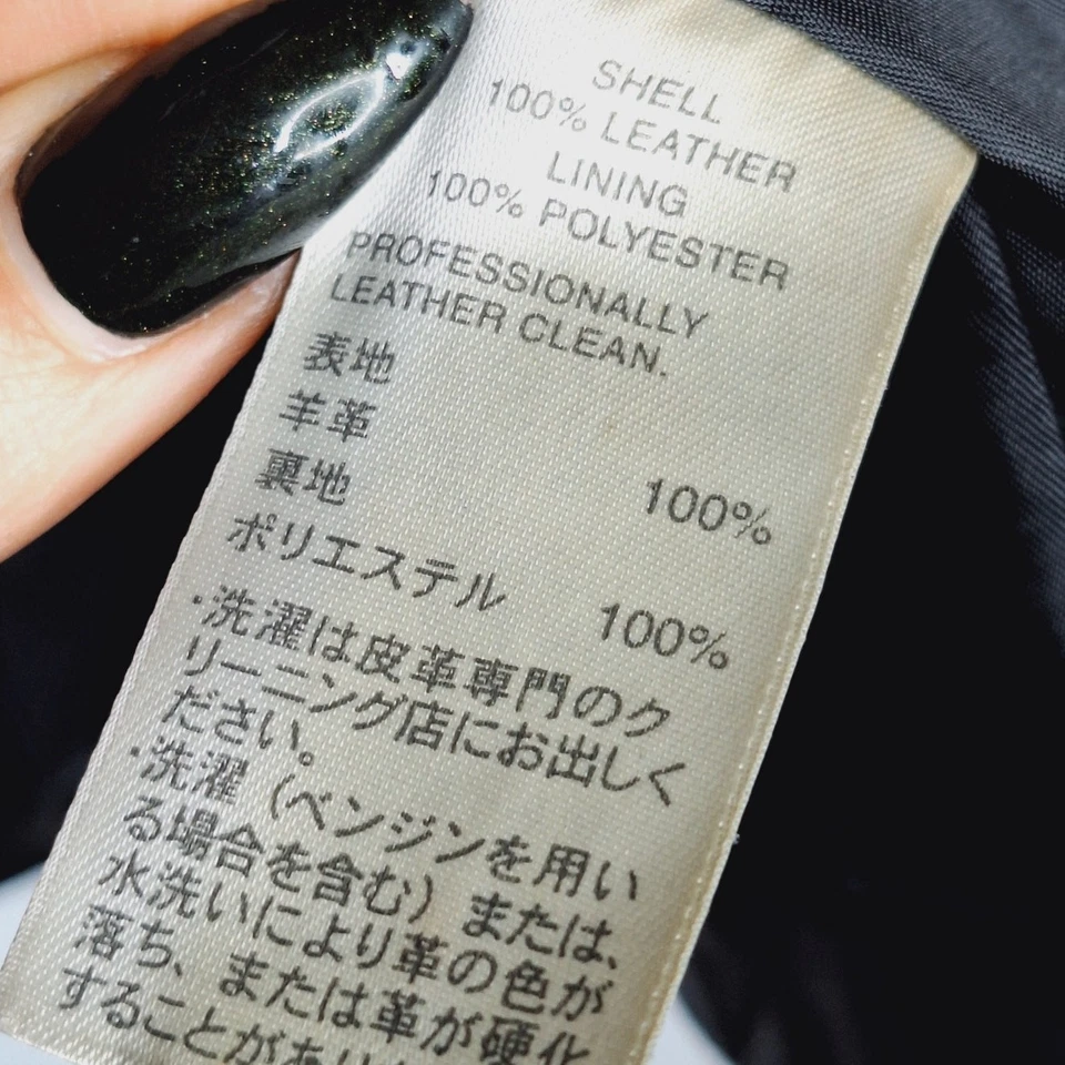 Vintage Y2K Classiques Entier Leather Jacket Quilted 6 Butter Soft Bomber Zip Up - Image 4 of 4