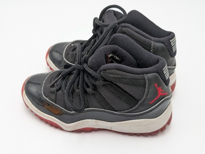 #ad #ad Air Jordan 11 Bred Black Red Retro 2012 Size 11C Toddler Kids Shoes $26.95