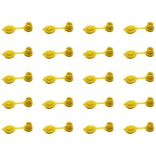  20 New Yellow HD Gas Can Vent Caps Fits Rubbermaid Rotopax Anchor Eagle Gott