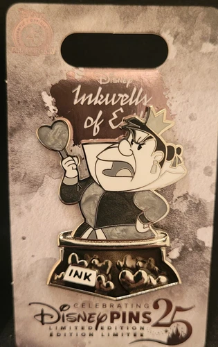 Disney Parks 2025 Inkwells Of Evil Villain Queen Of Hearts Pin LE 4000 - Picture 2 of 2