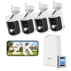 Wi-Fi Security Camera System with 1 TB HDD, 4 Camera 8 Channel 2K HD NVR