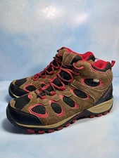 Merrell hiking boots Kids Size 6.5 Brown/Red Performance Footwear My52018A