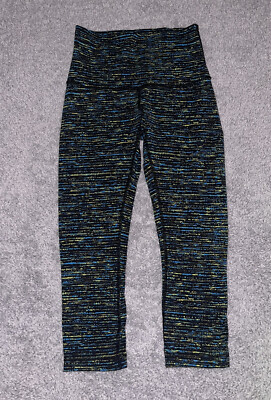 Lululemon Wunder Under Crop (Hi-Rise)Tweed Runner Shocking Blue Women’s  Size