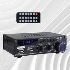 Digital Power Amplifier bluetooth HiFi Audio Stereo Amp USB FM Remote ControhO