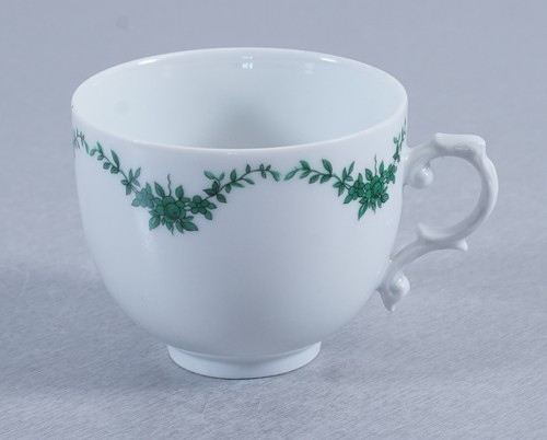 Alt Fürstenberg Schlossgarten grüne Ranke Porzellan Kaffeetasse Tasse Vintage - Picture 2 of 2