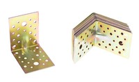 Aqbau® Schwerlast-Winkelverbinder Mit Sicke 100X100X80Mm Winkelverbinder 10Stk.