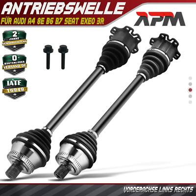 2x Antriebswelle Vorne L+R Mit ABS Ring Schaltgetriebe für Audi A4 8E Seat Exeo