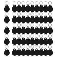 50Pcs 125kHz RFID Writable Rewritable T5577 Fob Tag - Writable Key Fob Proxim...