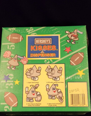 Vintage Hershey Kisses Dispenser - Football Theme - Original