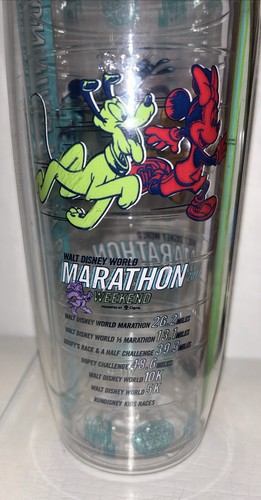 WALT DISNEY WORLD MARATHON WEEKEND TERVIS TUMBLER WATER BOTTLE 24 Oz. RUNDISNEY - Picture 6 of 8