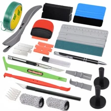 Vinyl Wrap Tools Window Film Vinyl Wrap Squeegee Magnet Scraper Wrap Kit Tool US
