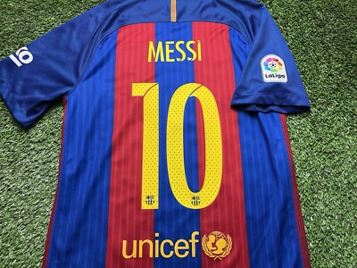 2016 2017 Fc Barcelona Leo Messi Jersey Small S Nike Shirt Kit