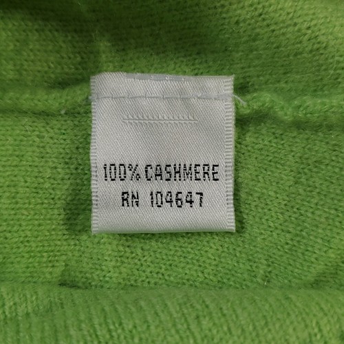 Talbots Top Womens Extra Large Green Sweater Knit Wool Cashmere Scoop Neck Tank - Picture 11 of 13