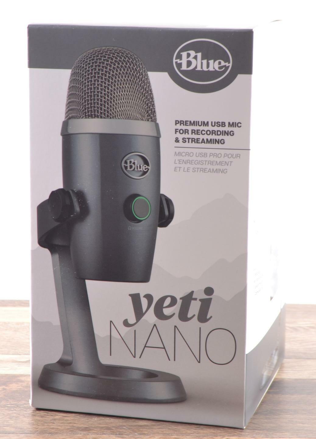 NEW Blue Yeti Nano USB Microphone for PC/Mac Recording + Streaming w/ Stand PnP