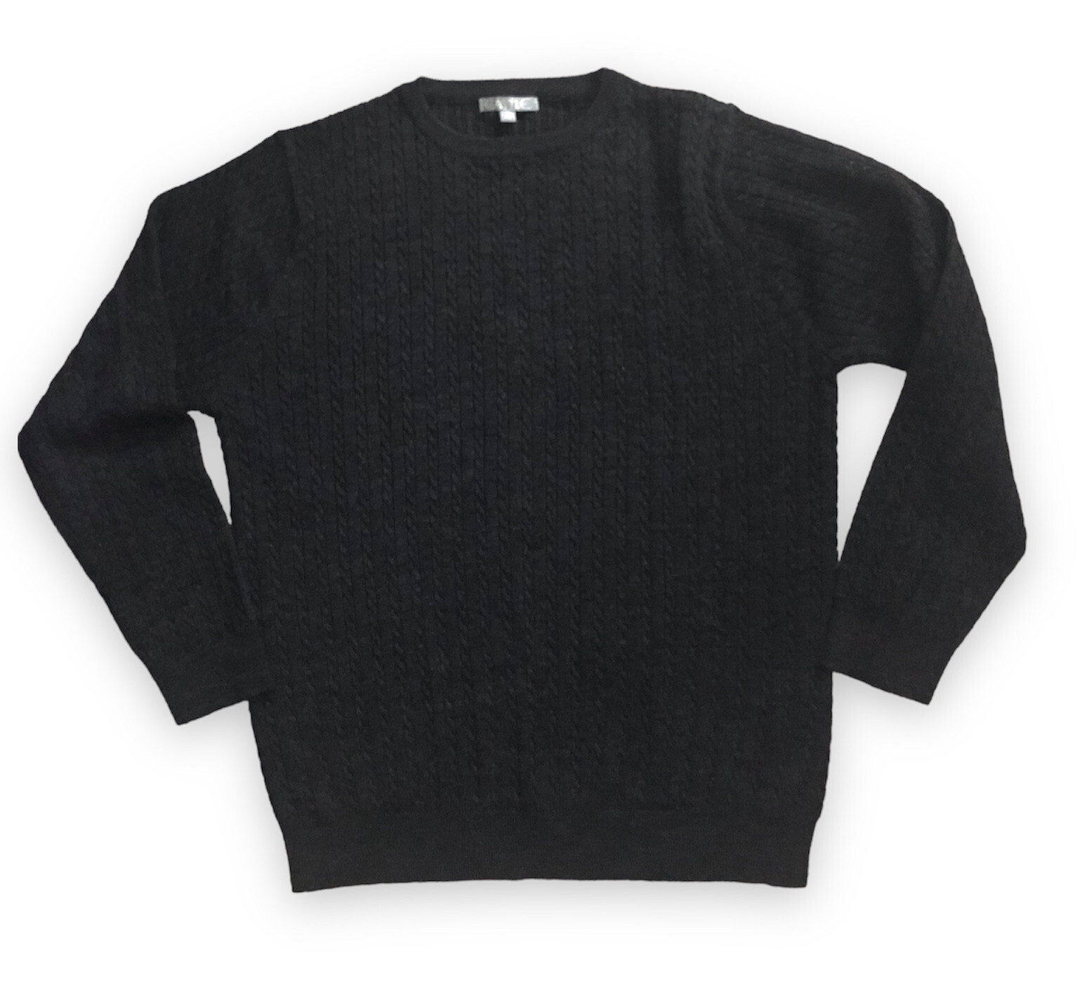 Castle Dark Grey Knit Long Sleeve Crewneck Jumper Sweater Size 16