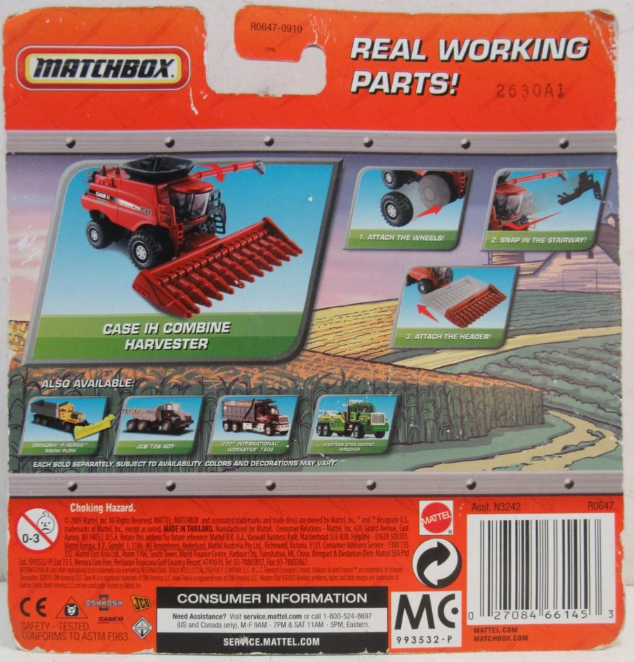 Matchbox Case IH Combine Harvester 7088 - Image 2 of 2