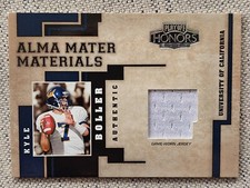 KYLE BOLLER 2004 PLAYOFF HONORS ALMA MATER MATERIALS GU GAME-USED COLLEGE JERSEY