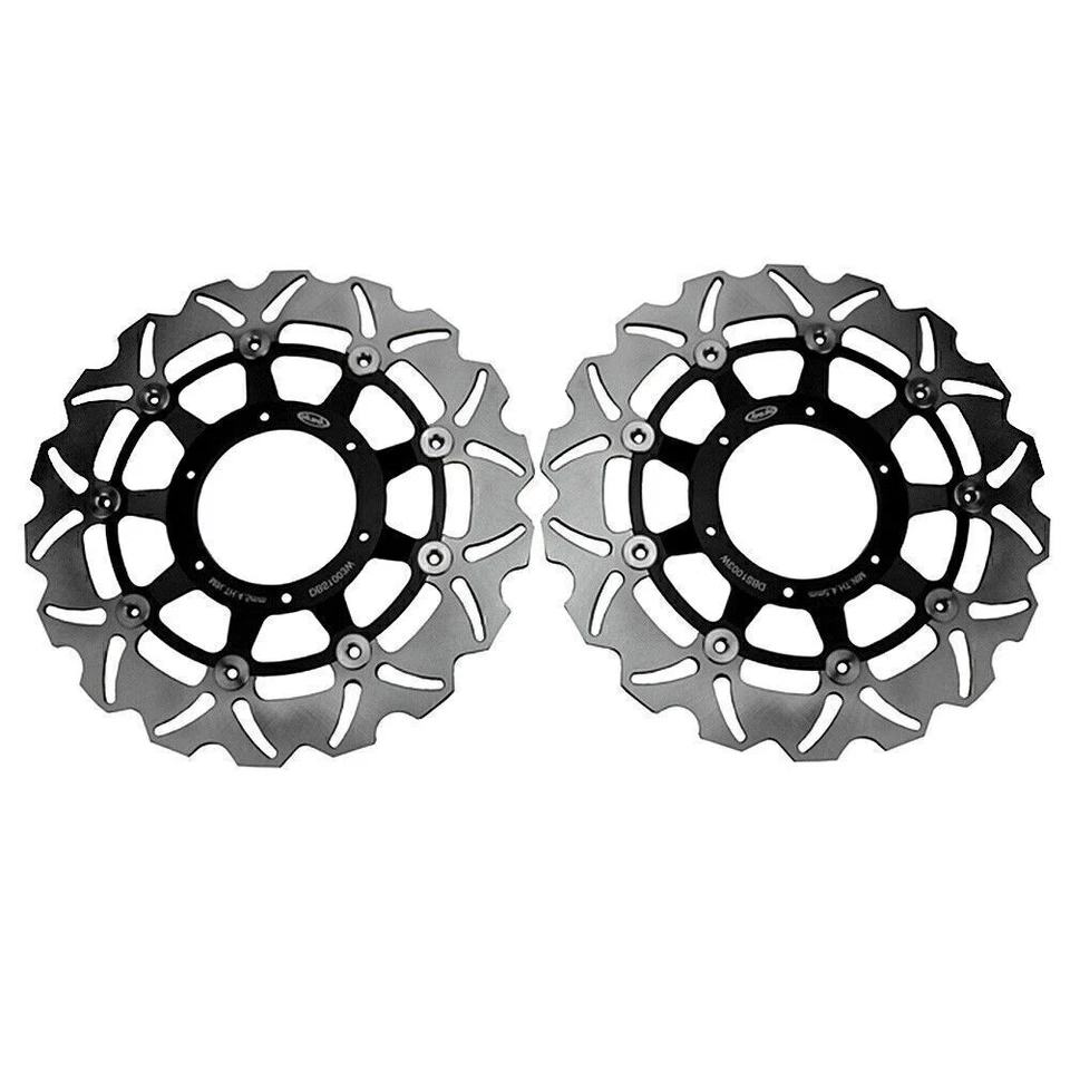 Front Rear Brake Disc Rotors Steel for Honda CBR 600 F4i 2001-2006 Motorcycle Foto 4 de 4