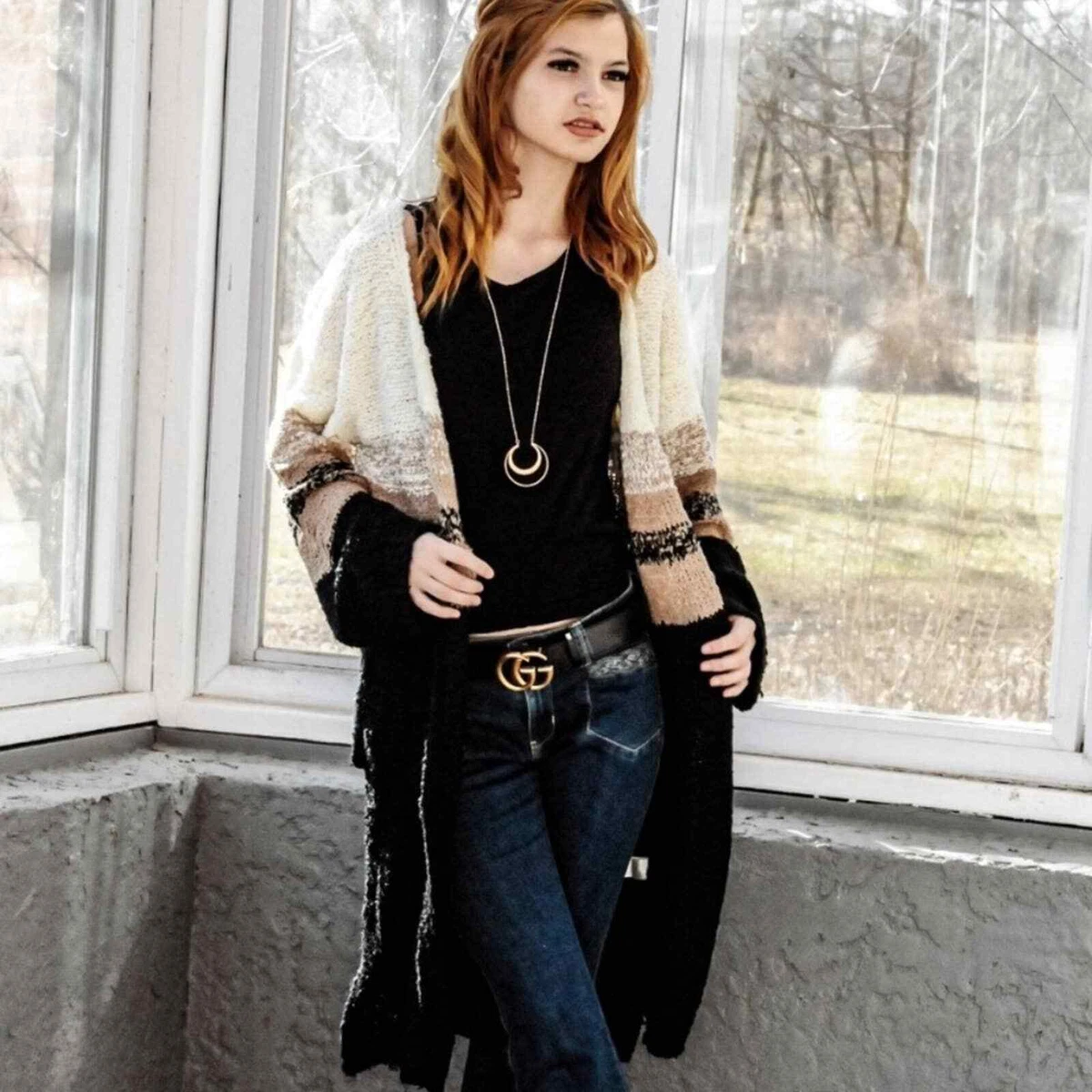 Tan cardigan store with pockets