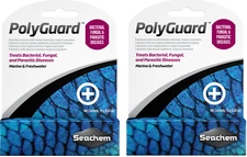 SEACHEM POLYGUARD BACTERIAL FUNGAL PARASITIC FISH MEDICATION 10GM EXP 08/2024 X2
