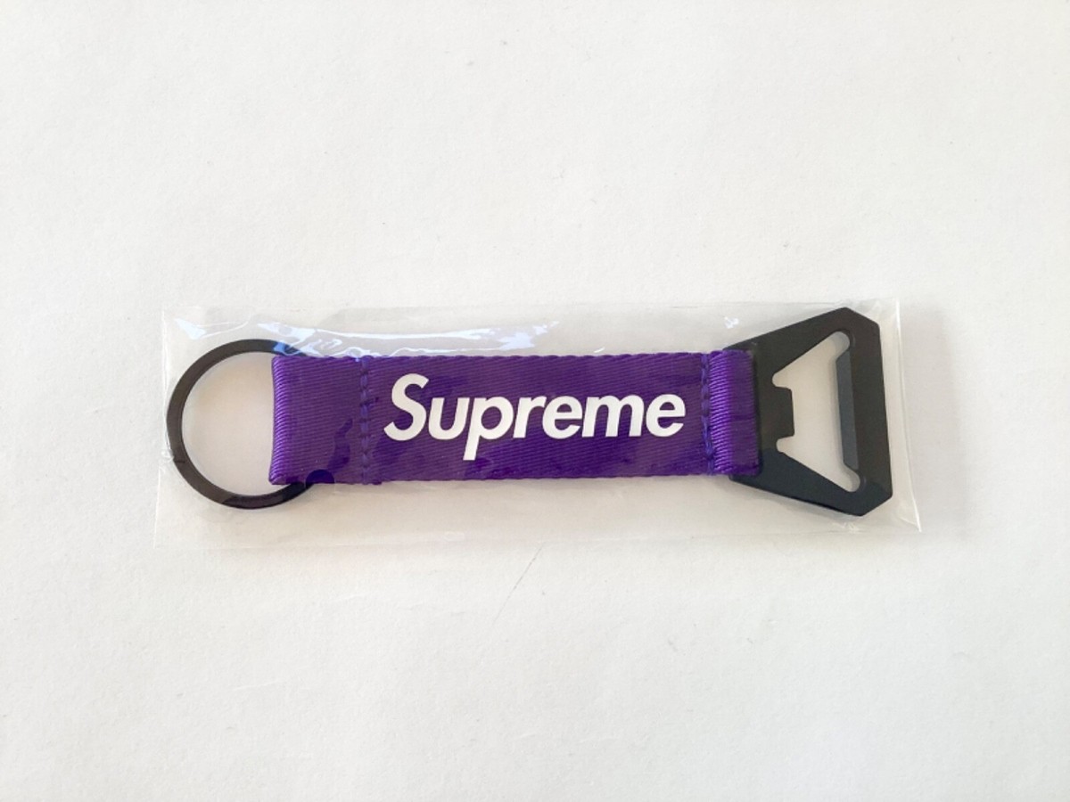 Supreme Bottle Opener Webbing Keychain 紫 Supreme Bottle Opener Webbing Keychain Purple | eBay