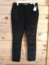 Universal Thread Jeans Women's High Rise Skinny Black Velvet Holiday Sz 10 REG