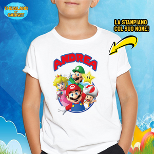 magliette super mario bambino