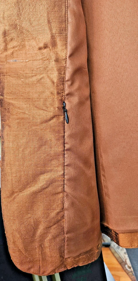 Precioso blazer forrado tapiz de seda cruda TravelSmith vintage para mujer Foto 4 de 4