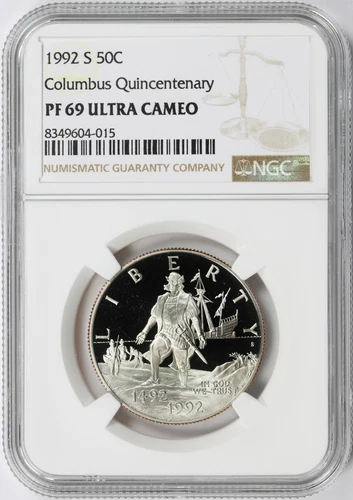 1992-S 50c Columbus Quincentenary Commemorative Half Dollar NGC PF69UCAM