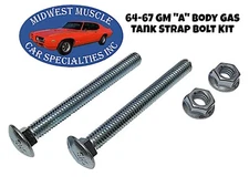 64-67 GM Fuel Gas Tank Support Strap Mounting Bolts & Nuts GTO 442 Chevelle A60