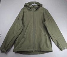 Stealth Hoodie Patch Lined Fleece Unbranded Mens XL Zip Pockets Tactical Jacket