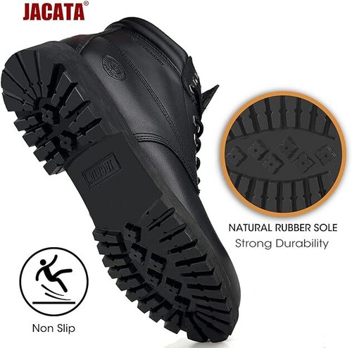 Jacata Men's Winter Snow Work Boots Shoes 6" Premium Waterproof Leather 8601 - Picture 6 of 12