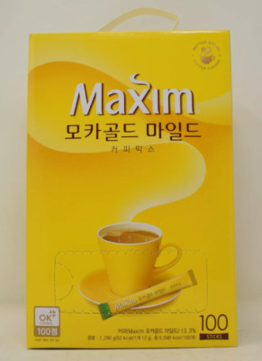 Maxim Mocha Gold Mild Coffee Mix Instant 100 Pcs Stick Instant Korean