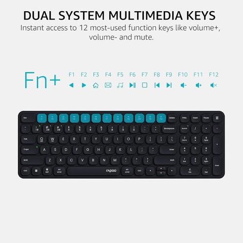 ⌨️ Rapoo E9310M Wireless Keyboard - Multi-Device Bluetooth & USB Dongle ⌨️ - Bild 14 von 14