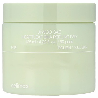 Ji Woo GAE Heartleaf BHA Peeling Pad, 60 Pads, 4.22 fl oz (125 ml)