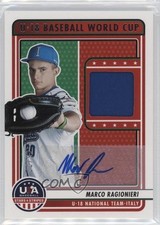 2023 USA Baseball Stars & Stripes Signatures 46/72 Marco Ragionieri Auto 0q1p