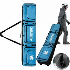 Snowboard Bag with Wheels, Padded Snow Board Bag for Travel Flying, Rolling S...