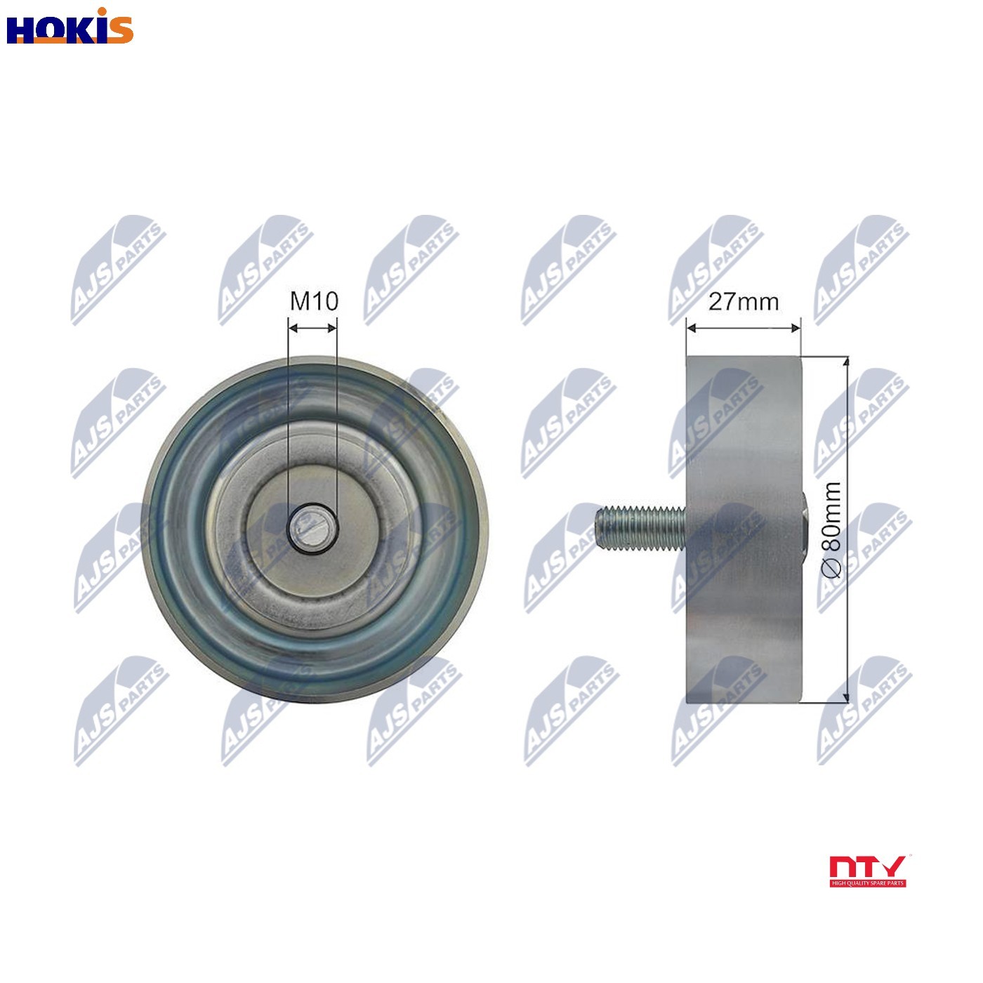 DEFLECTIONGUIDE PULLEY VRIBBED BELT RNK-HY-010 FOR HYUNDAI ix35 GRAND/SANTA/FÉ - Image 11