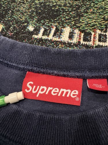 Supreme Inside Out Cuello Redondo Azul Marino Talla Mediana Azul Marino - Imagen 2 de 5