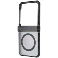 ITSKINS Hybrid_R Clear Hinge Case for Galaxy Z Flip7 FE / Flip6 - Black/Clear