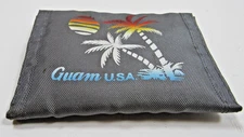 Vintage Wallet Guam USA Gray Wallet Tri Fold #A3