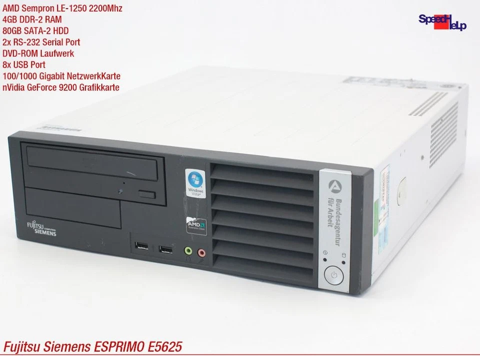 PC Ordenador FSC Fujitsu SIEMENS ESPRIMO E5625 D2724 RS-232 Windows XP Geforce - Imagen 2 de 4