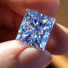 2 Ct Blue color Diamond Loose Princess Cut VVS1 Grade Gemstone