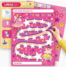 Potty Training Reward Chart Routine Calendar Sticker Board Toddler Schedule