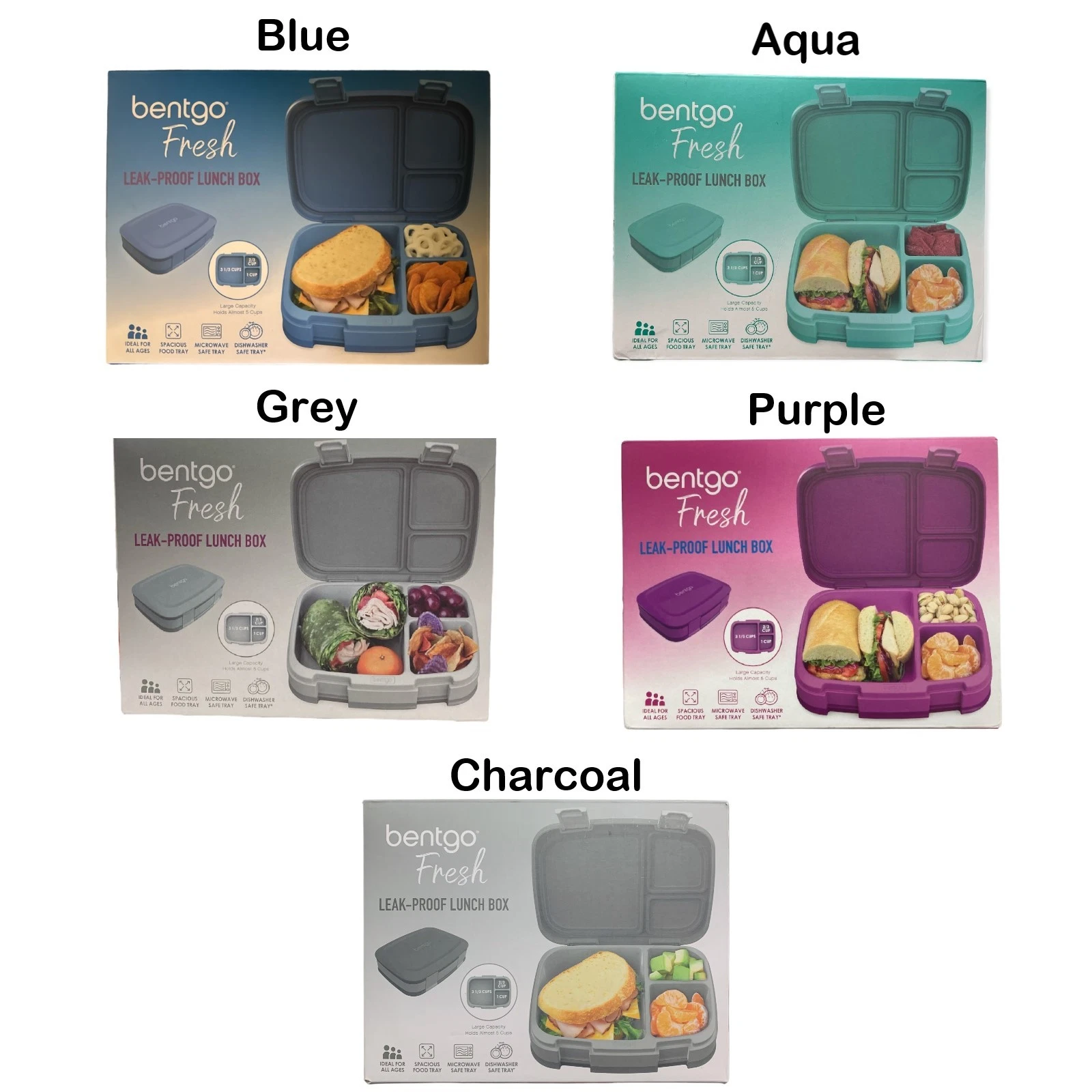 Bentgo Fresh Leak-Proof Lunch Box, Microwave & Dishwasher Safe, BPA Free
Opens in a new window or ta