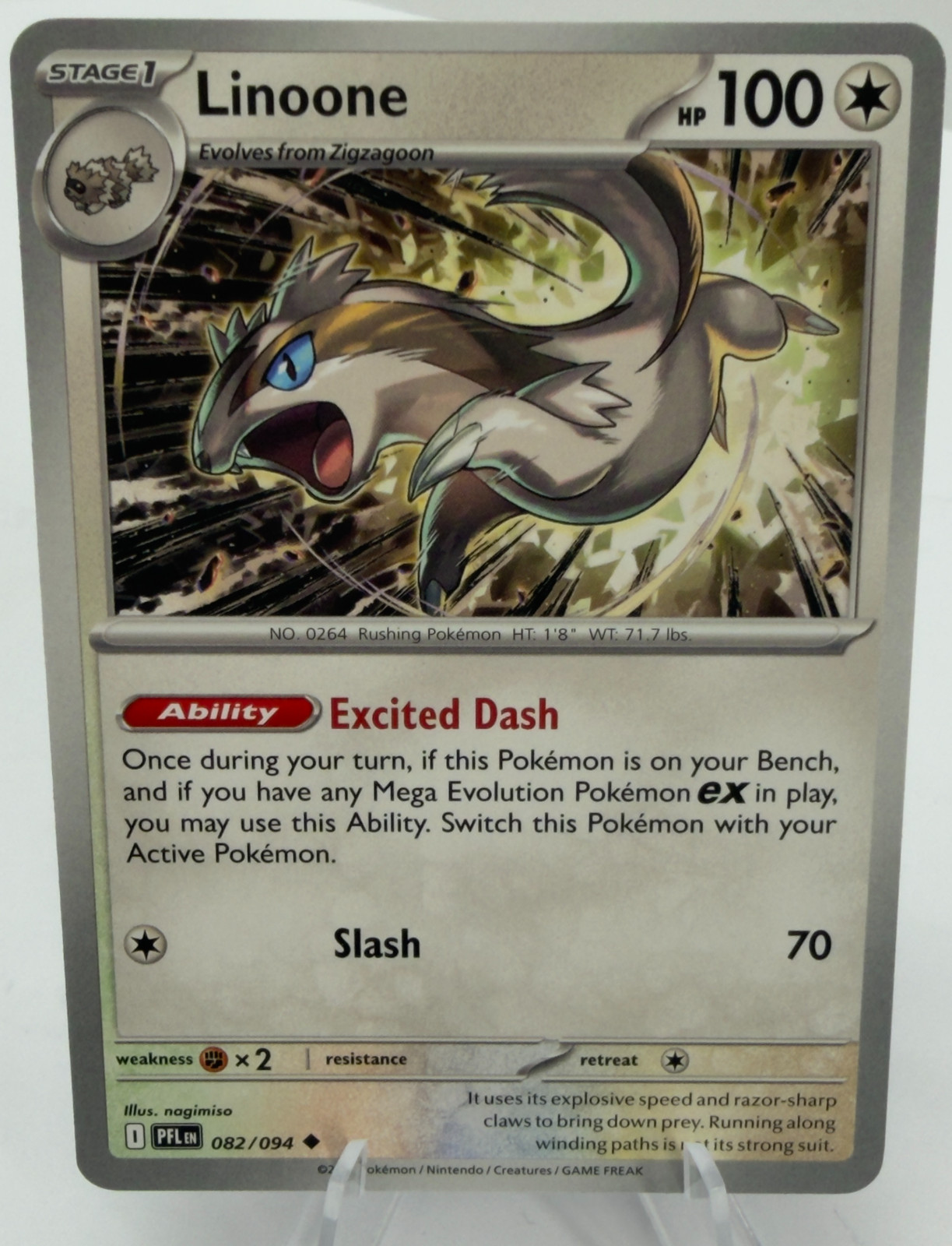 Pokémon TCG - Linoone - 082/094 - Phantasmal Flames - NM