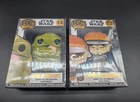 Star Wars Funko POP! Pins #13 & #14 Lando Calrissian + Jabba the Hutt Set NEW